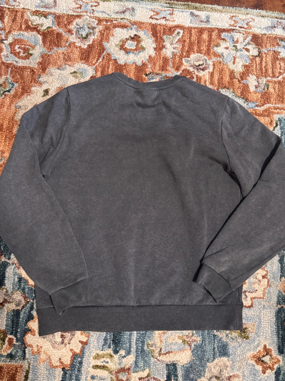 🩷💚Wicked 💚🩷Graphic Pullover Sweatshirt - Charcoal Gray Wash - Picture 3 of 5